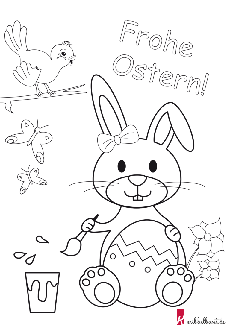  Osterhase Ausmalbilder » Ausmalbilder Ostern zum Ausdrucken 