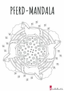 Pferde-Mandala » Ausmalbilder Pferde | kribbelbunte Ausmalbilder